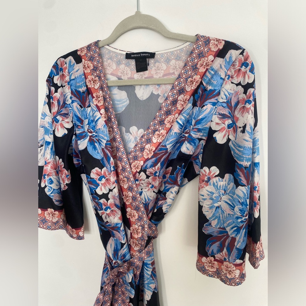 Jealous Tomato Kimono style wrap dress midi M